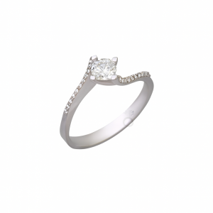 Δαχτυλιδι Μονοπετρο με Διαμαντι 0,23 Ct , F , VS1